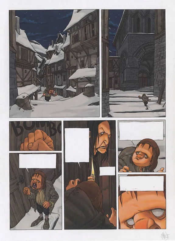 Planche couleur, Le Marteau des sorcières, Warul (T.1), Jean-Christophe Thibert