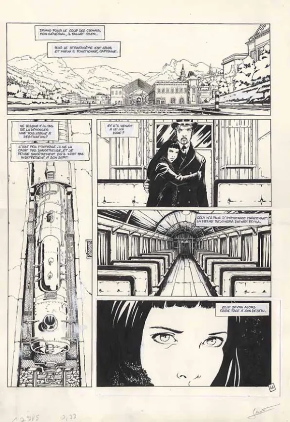 Planche noir et blanc, Marie des Loups, La garde Rouge (T.1), Régis Penet