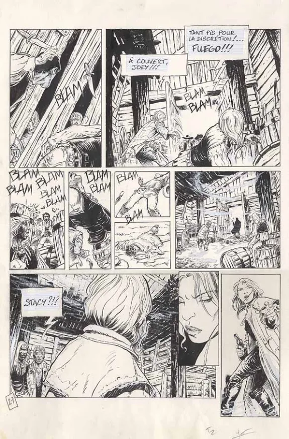 Planche noir et blanc, Fleurs carnivores, El macho (T.2), Régis Penet