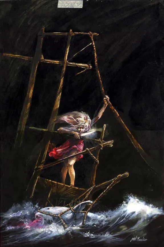 Couverture, Les Remparts d'écumes, Les yeux clos (T.1), Joël Mouclier