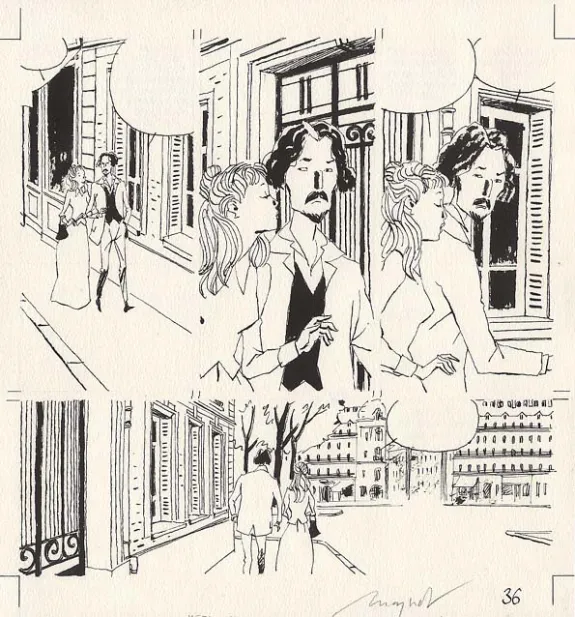 Black and white original page, Anatomie du désordre, Emmanuel Moynot
