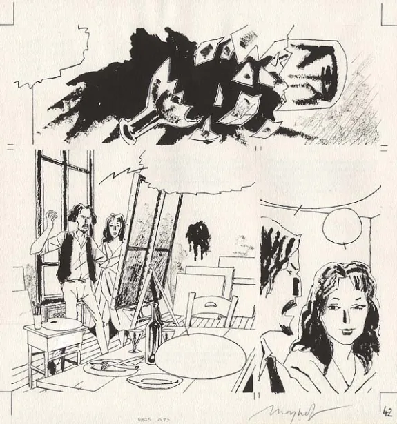 Black and white original page, Anatomie du désordre, Emmanuel Moynot