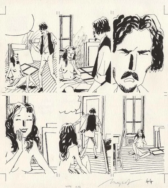 Black and white original page, Anatomie du désordre, Emmanuel Moynot