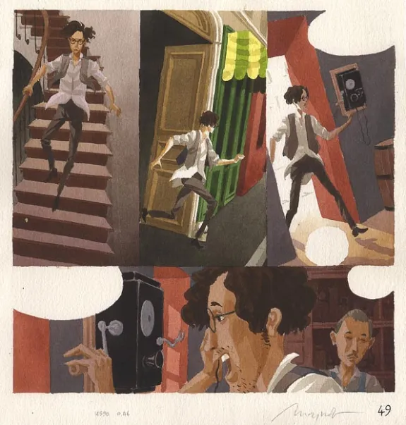 Planche couleur, Oscar & Monsieur O, Emmanuel Moynot