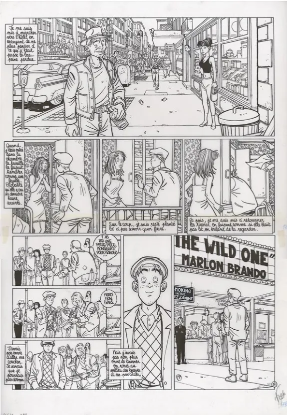 Planche noir et blanc, Le Poisson-clown, Happy (T.1), Fred Simon