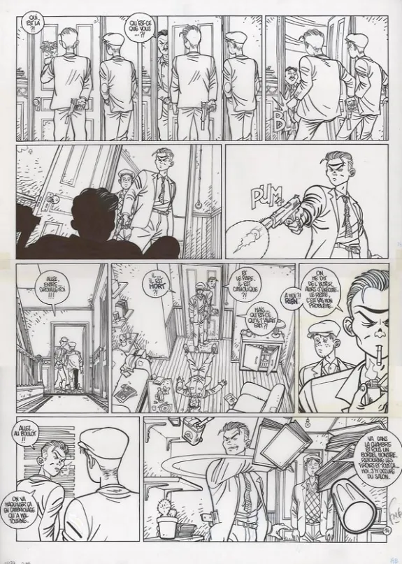 Planche noir et blanc, Le Poisson-clown, Happy (T.1), Fred Simon