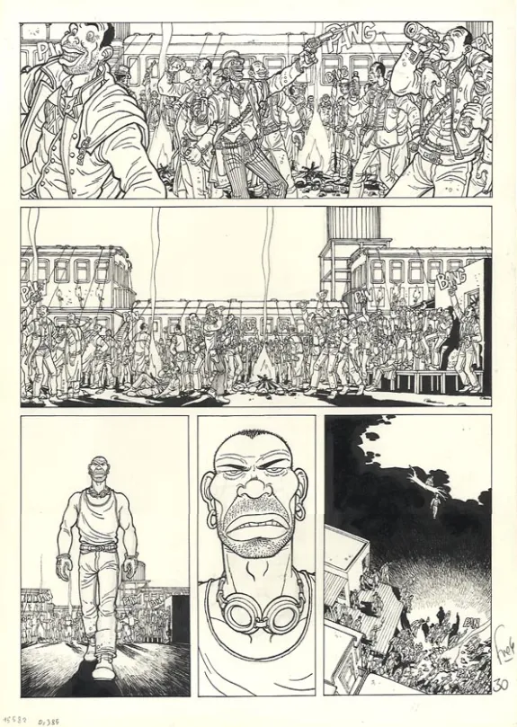 Planche noir et blanc, Rails, Jaguars (T.1), Fred Simon