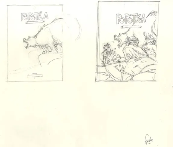 Crayonné, Popotka le petit sioux, Fred Simon