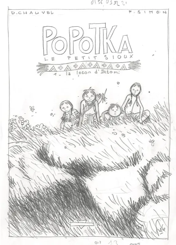 Crayonné, Popotka le petit sioux, La leçon d'Iktomi (T.1), Fred Simon