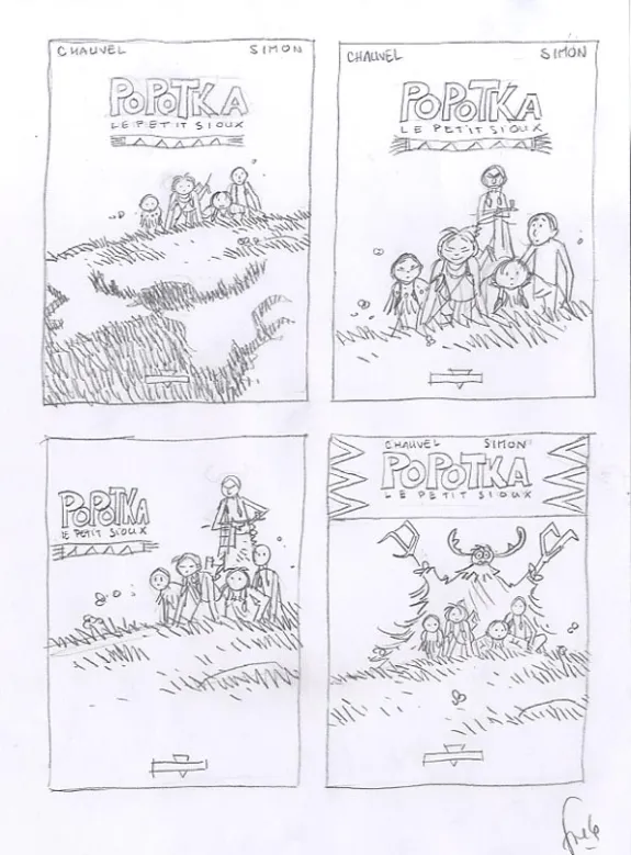 Crayonné, Popotka le petit sioux, La leçon d'Iktomi (T.1), Fred Simon
