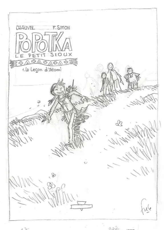 Crayonné, Popotka le petit sioux, La leçon d'Iktomi (T.1), Fred Simon
