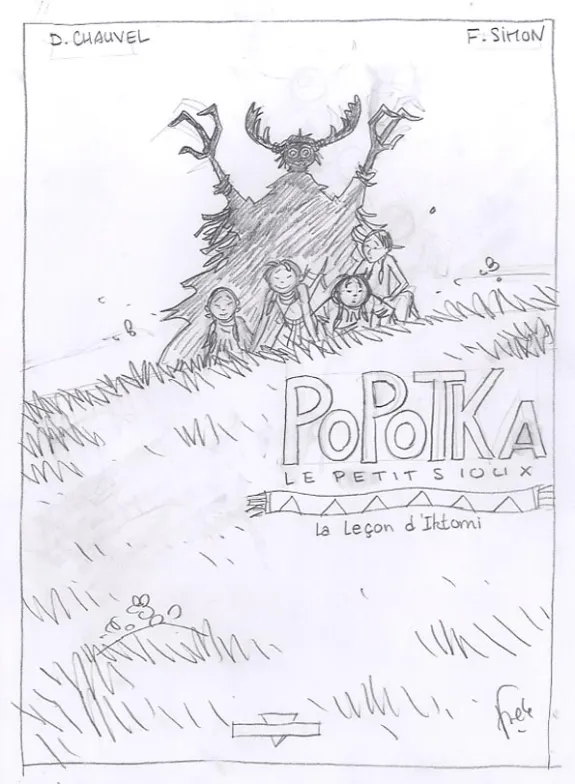 Crayonné, Popotka le petit sioux, La leçon d'Iktomi (T.1), Fred Simon
