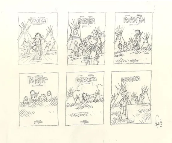Crayonné, Popotka le petit sioux, La leçon d'Iktomi (T.1), Fred Simon