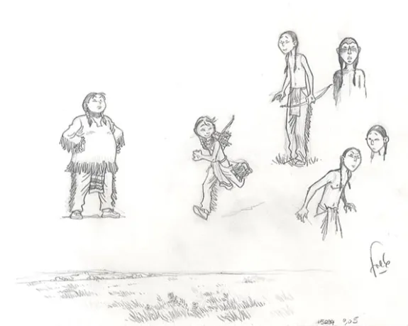 Crayonné, Popotka le petit sioux, Fred Simon