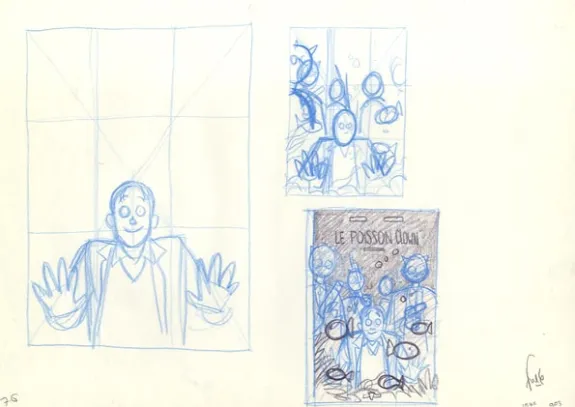 Projet de couverture, Le Poisson-clown, Happy (T.1), Fred Simon