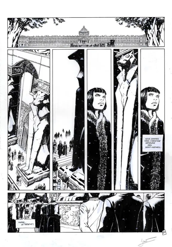 Planche noir et blanc, Marie des Loups, Le cirque de Petra (T.2), Régis Penet