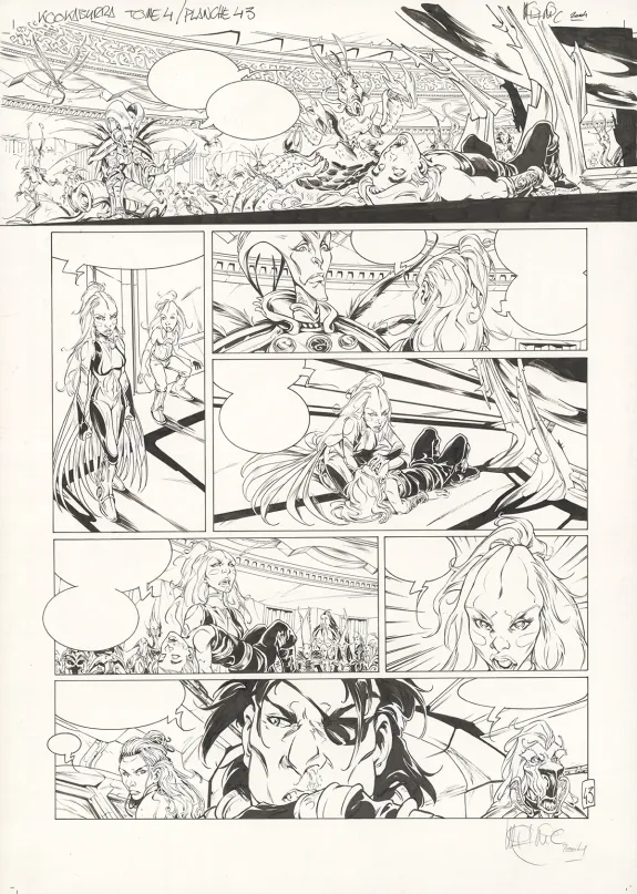 Planche noir et blanc, Kookaburra, Système Ragnarok (T.4), Nicolas Mitric