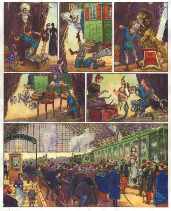Planche couleur, Le Bordel des muses, Mimi & Henri (T.2), Gradimir Smudja
