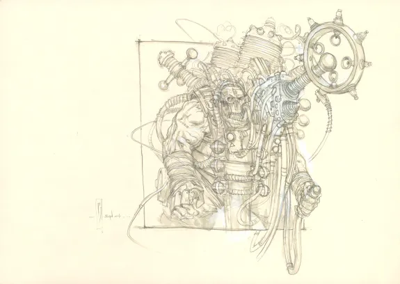 Illustration noir et blanc, Paul Jeacock