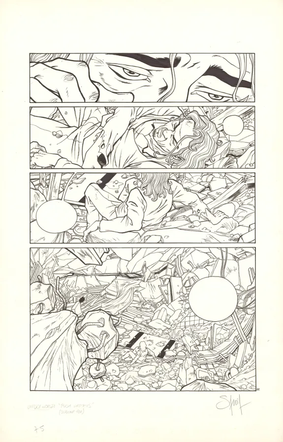 Planche noir et blanc, Nomad, Mémoire cache (T.5), Sylvain Savoia