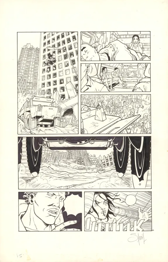 Planche noir et blanc, Nomad, Mémoire cache (T.5), Sylvain Savoia