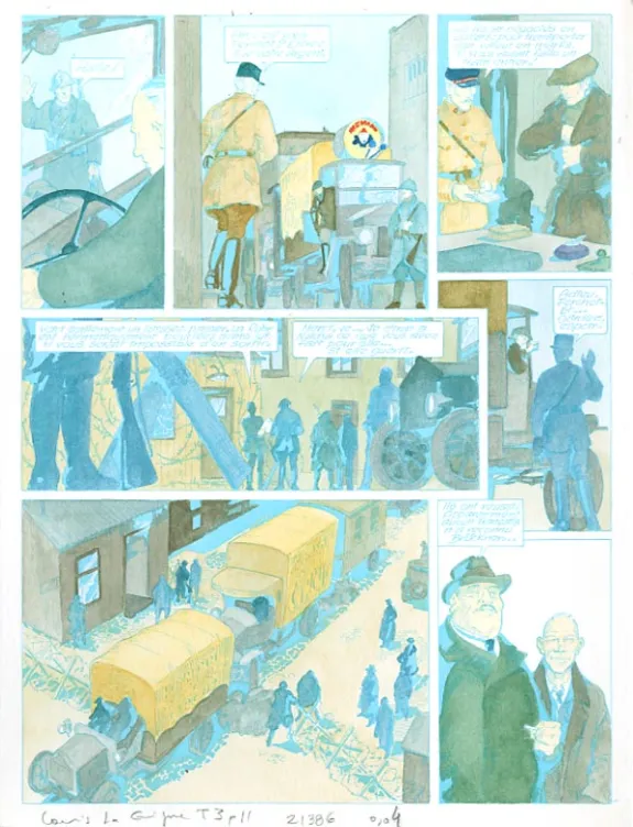 Mise en couleurs, Louis la Guigne, Un automne à Berlin (T.3), Jean-Paul Dethorey