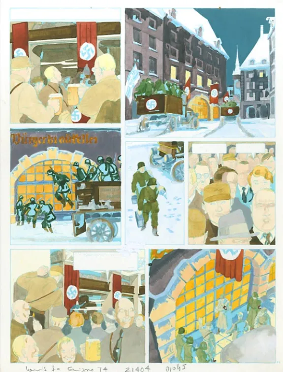 Color layout, Louis la Guigne, Le jour des faucons (T.4), Jean-Paul Dethorey