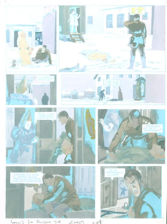 Color layout, Louis la Guigne, Le jour des faucons (T.4), Jean-Paul Dethorey