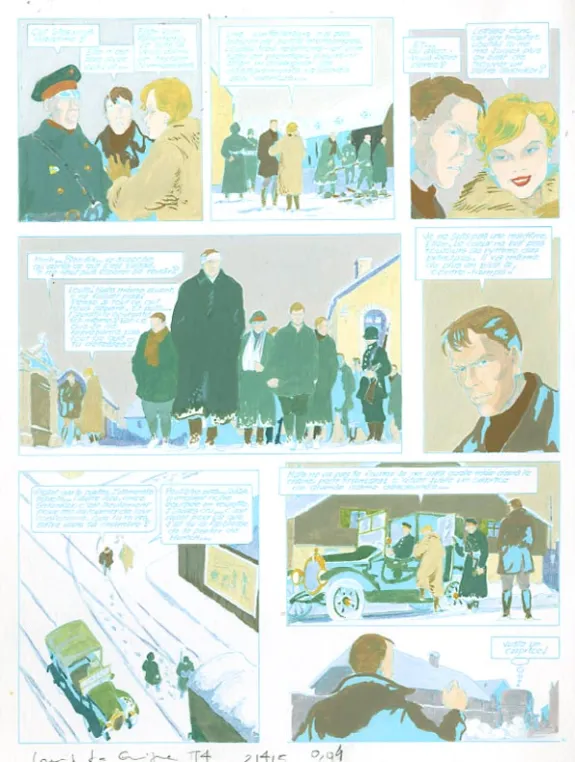 Color layout, Louis la Guigne, Le jour des faucons (T.4), Jean-Paul Dethorey