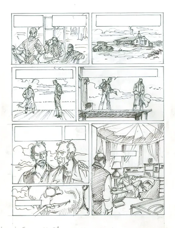 Illustration noir et blanc, Louis la Guigne, Fureur (T.8), Jean-Paul Dethorey