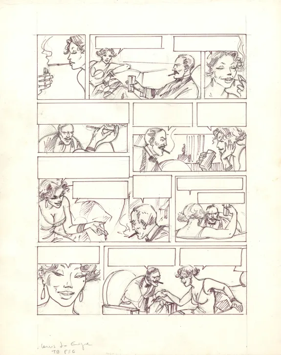 Illustration noir et blanc, Louis la Guigne, Fureur (T.8), Jean-Paul Dethorey