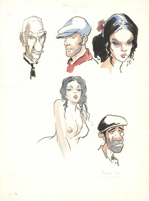 Illustration couleur, Louis la Guigne, Lo zio (T.13), Jean-Paul Dethorey