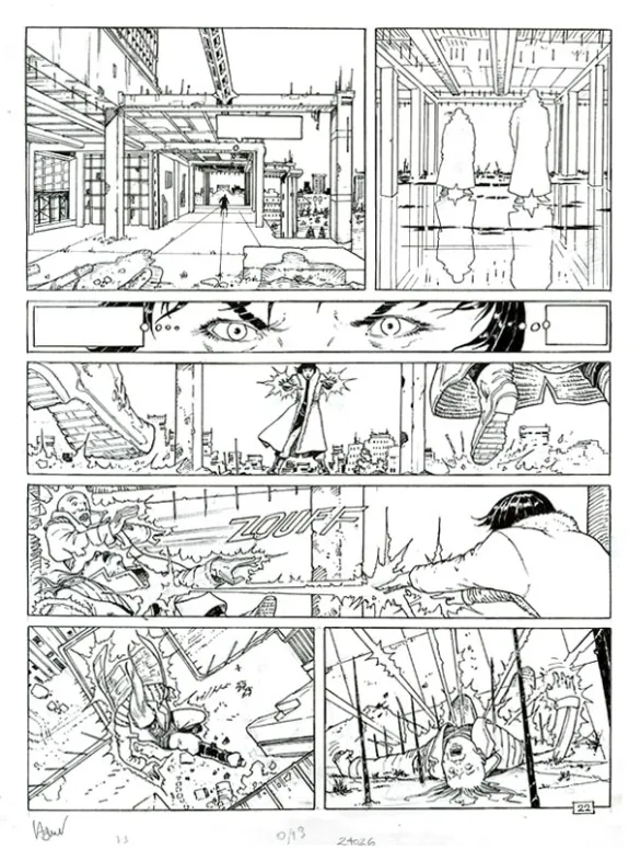 Planche noir et blanc, La Malédiction de Zener, Le Clan des embaumeurs (T.2), Philippe Adamov