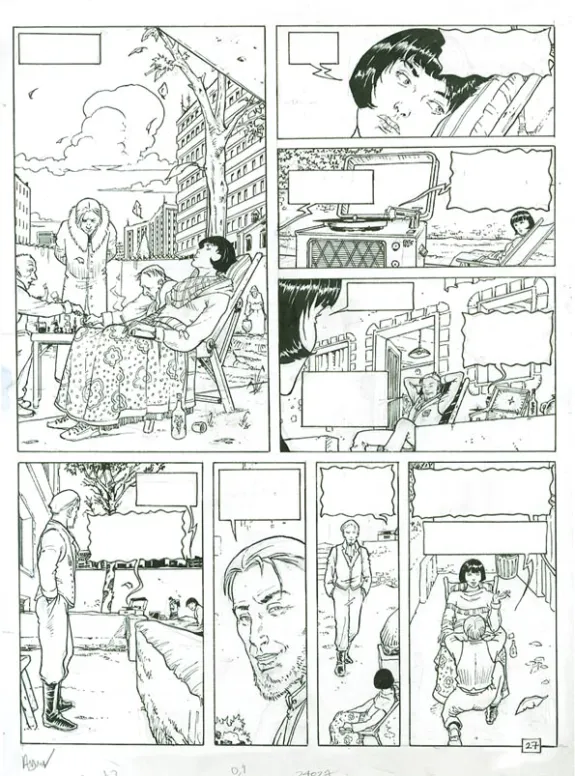 Planche noir et blanc, La Malédiction de Zener, Le Clan des embaumeurs (T.2), Philippe Adamov