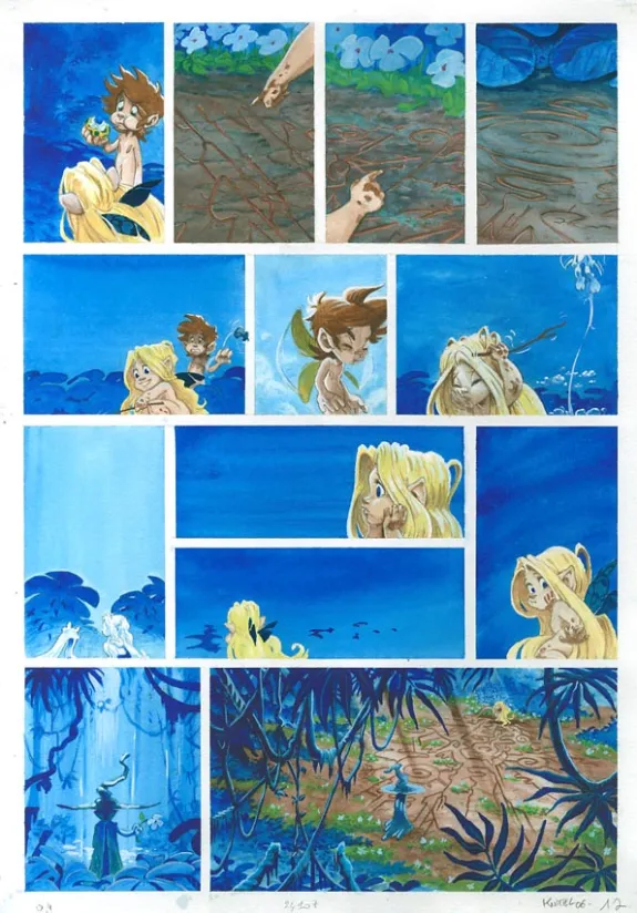 Planche couleur, Les Orphelins, Première partie, Cyril Knittel