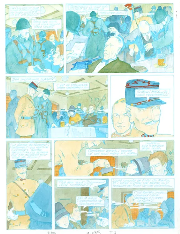 Mise en couleurs, Louis la Guigne, Un automne à Berlin (T.3), Jean-Paul Dethorey