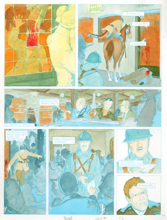 Mise en couleurs, Louis la Guigne, Un automne à Berlin (T.3), Jean-Paul Dethorey