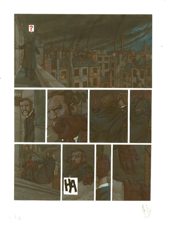 Planche couleur, Le Marteau des sorcières, Man Aces Cemjk (T.2), Jean-Christophe Thibert