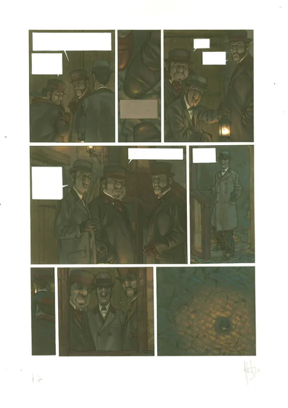 Planche couleur, Le Marteau des sorcières, Man Aces Cemjk (T.2), Jean-Christophe Thibert