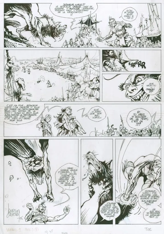 Planche noir et blanc, Vauriens, Dame Brèche-Dent (T.2), Laurent Cagniat