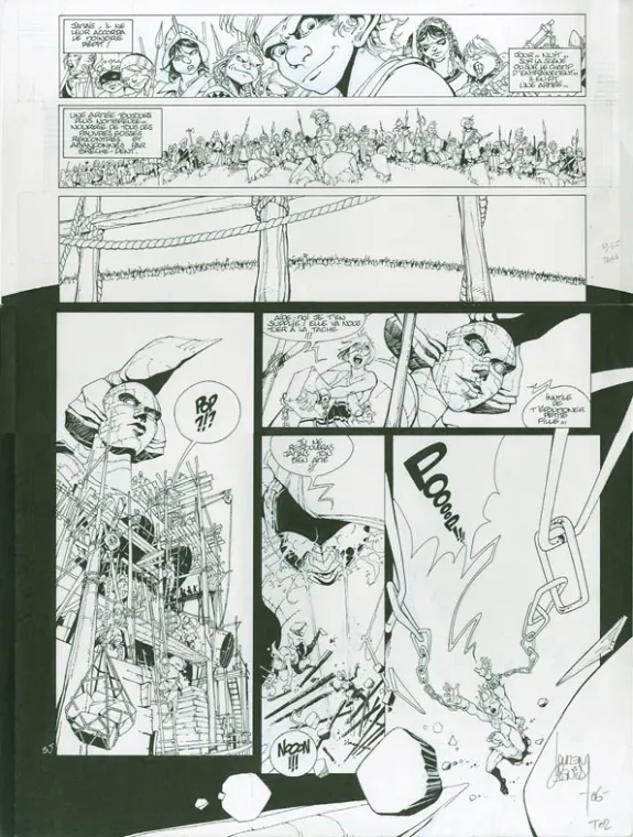Planche noir et blanc, Vauriens, Dame Brèche-Dent (T.2), Laurent Cagniat