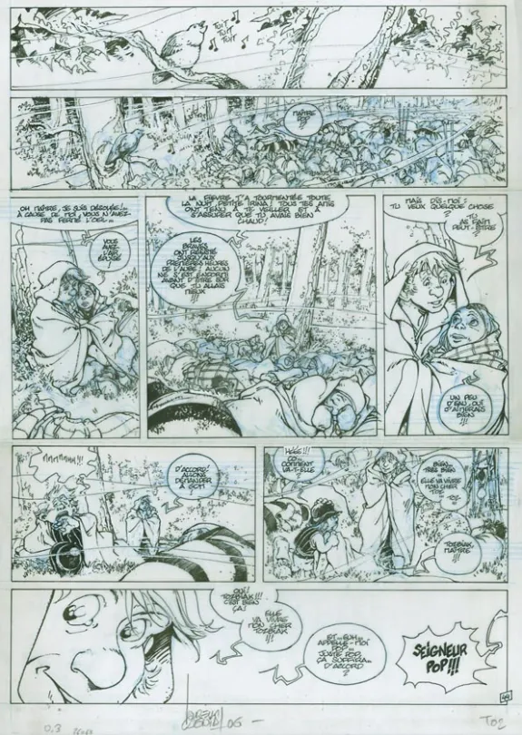 Planche noir et blanc, Vauriens, Dame Brèche-Dent (T.2), Laurent Cagniat