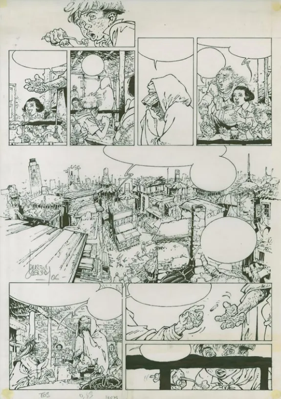 Planche noir et blanc, Vauriens, Justine des Dieux (T.3), Laurent Cagniat