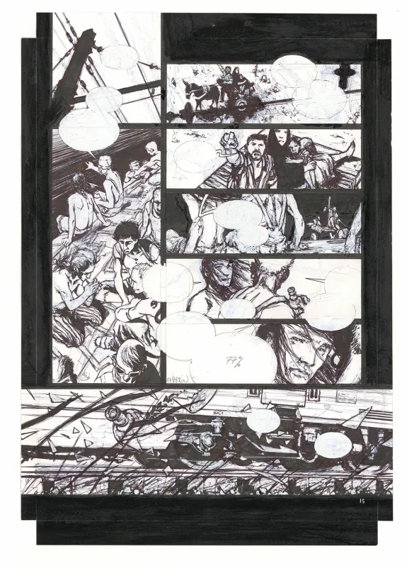 Planche noir et blanc, Après la guerre, Volume 1, Freddy Martin