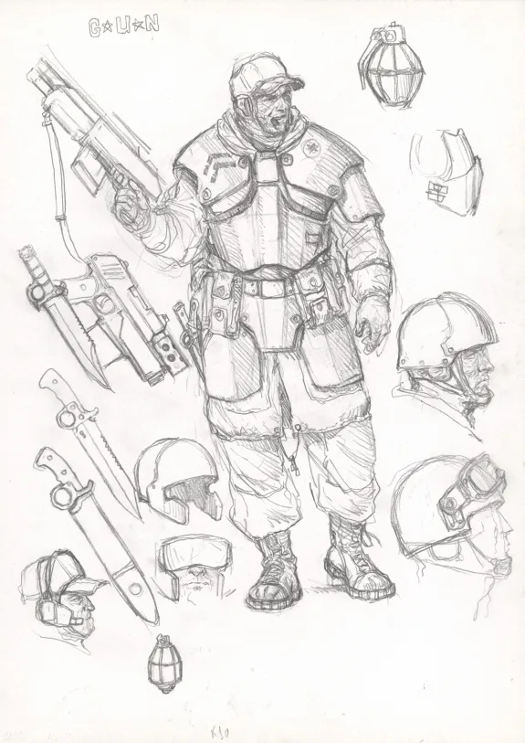Sketch, Game AT 43, Karl Kopinski