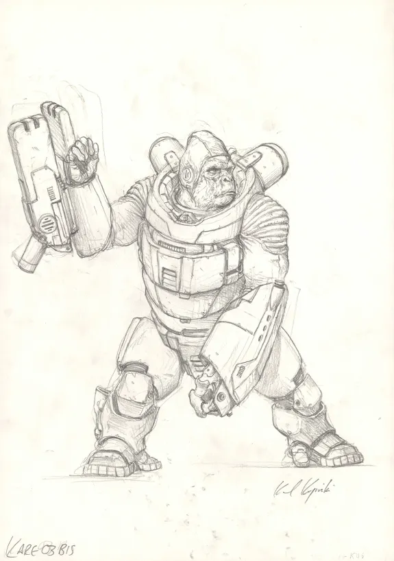 Sketch, Game AT 43, Karl Kopinski