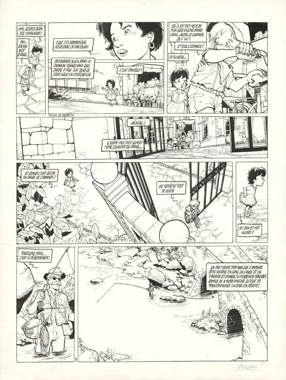 Planche noir et blanc, Le Cadet des Soupetard, Le moucheur (T.5), Olivier Berlion