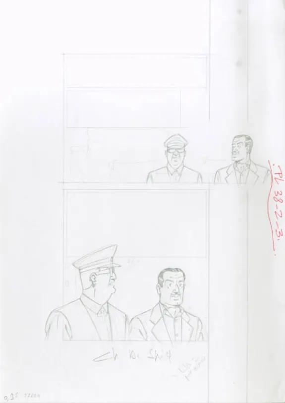 Crayonné, Blake et Mortimer, La Malédiction des trente deniers - Tome un (T.19), Chantal De Spiegeleer