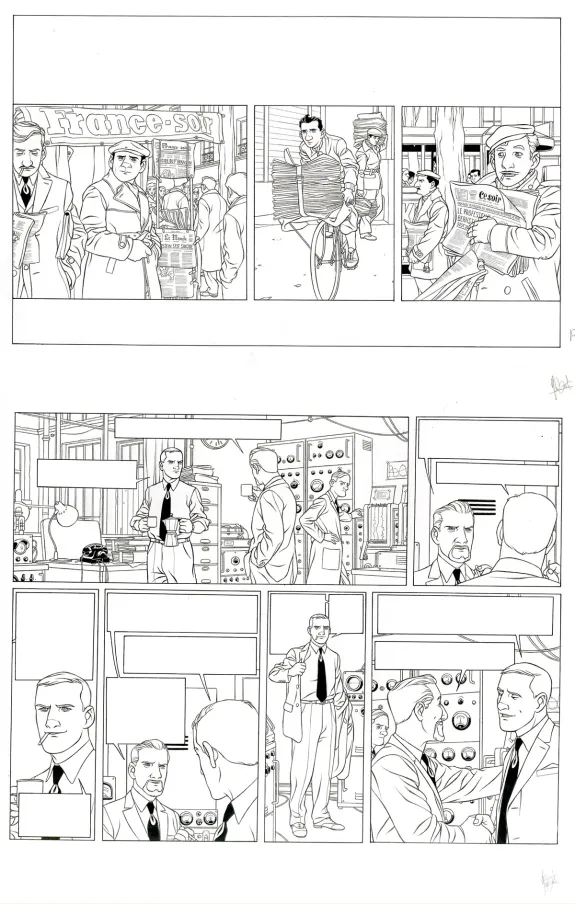 Planche noir et blanc, Kaplan & Masson, La théorie du chaos (T.1), Jean-Christophe Thibert
