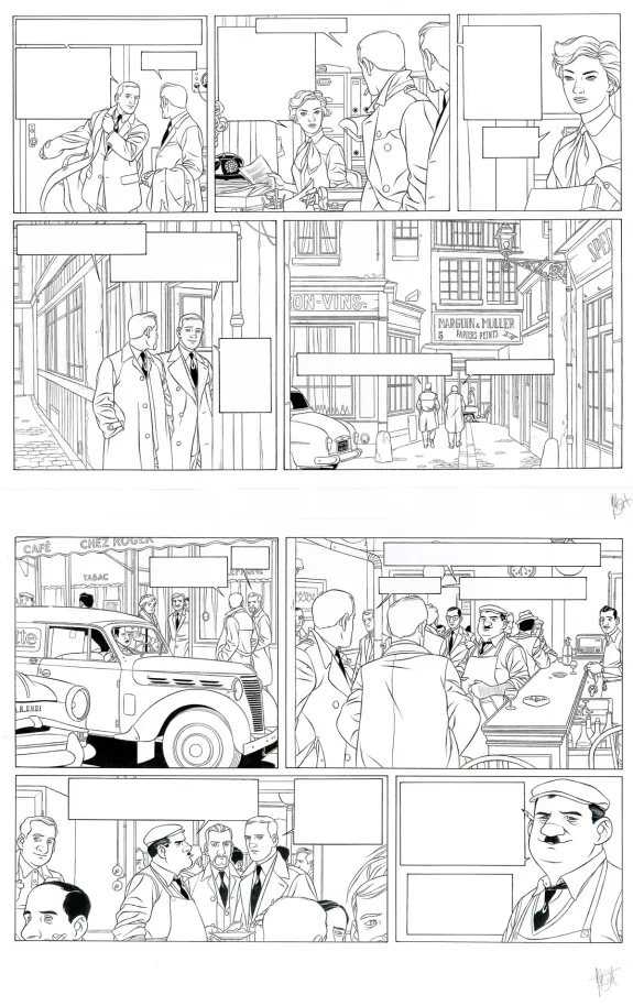 Planche noir et blanc, Kaplan & Masson, La théorie du chaos (T.1), Jean-Christophe Thibert